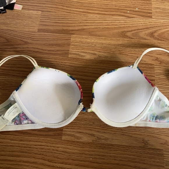 Gilly hicks white/floral bra with push-up size 34C - Picture 4 of 6